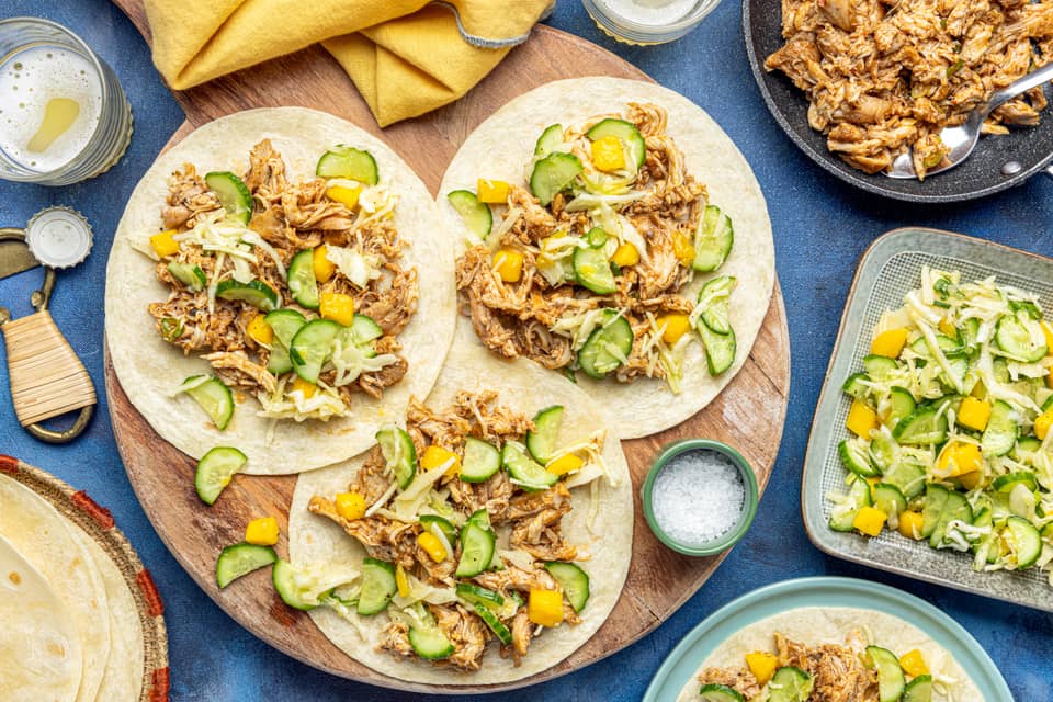 Juicy chicken carnitas tacos - Extra large standard