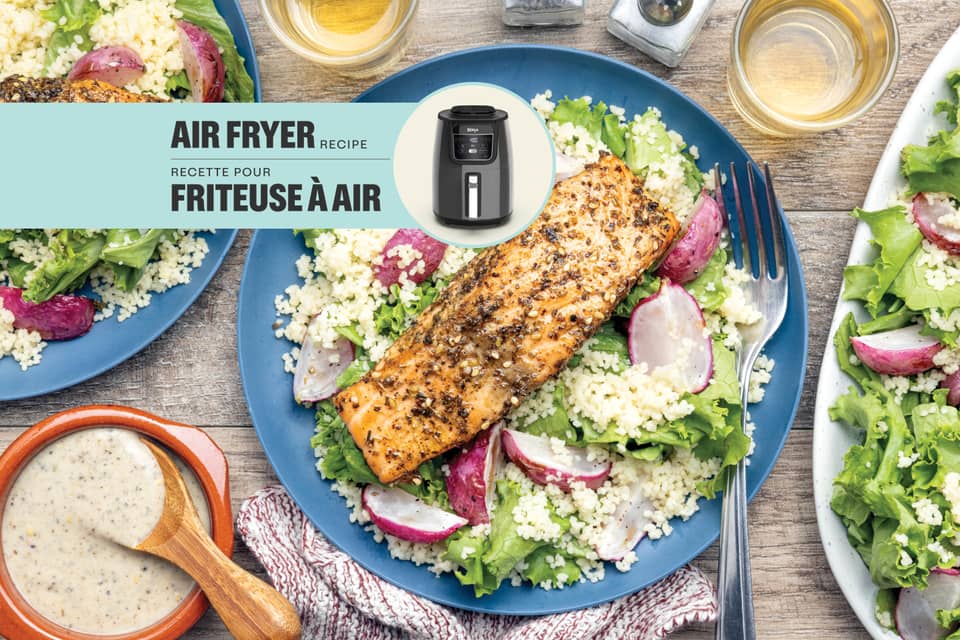 Zaatar fried salmon - Extra large standard