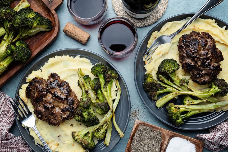 Maple mustard glazedbeef mini meatloaves - Extra large standard