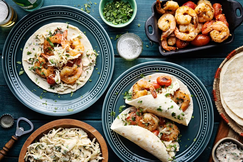 10 minute shrimp tacos - Extra large standard