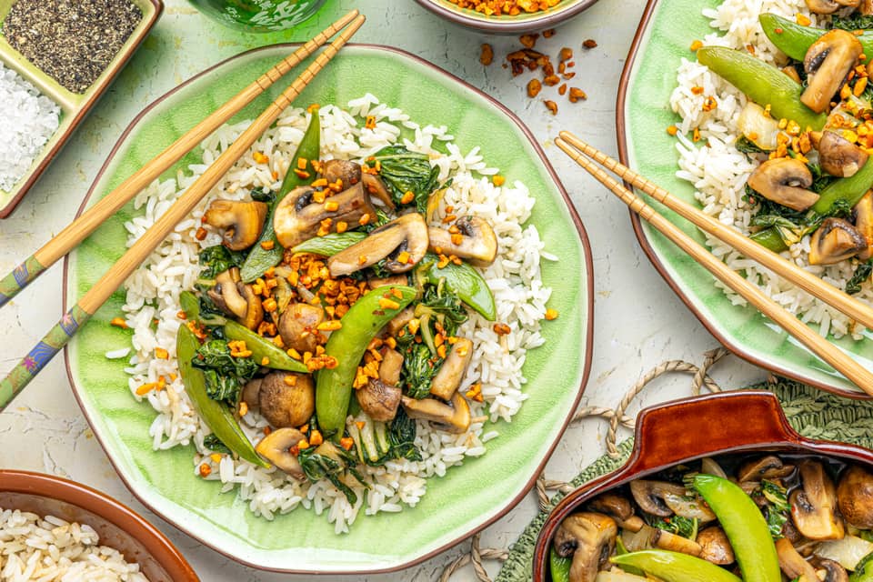 Ponzu sesame vegetable stir fry - Extra large standard