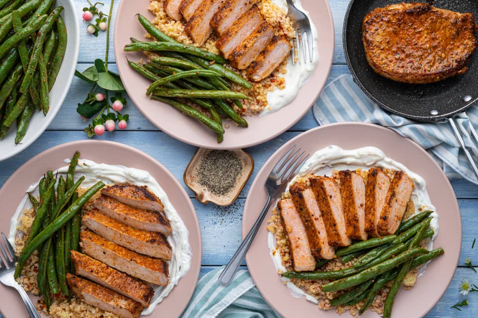 Greek spiced pork chops - Extra large standard