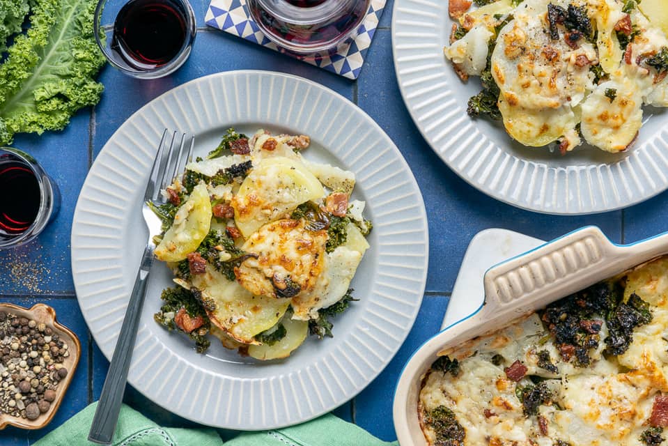 Bacon and smoked cheddar tartiflette - Extra large standard