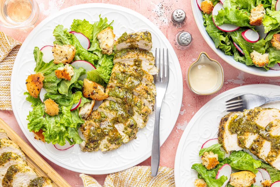 Chicken breasts with pesto butter - Extra large standard