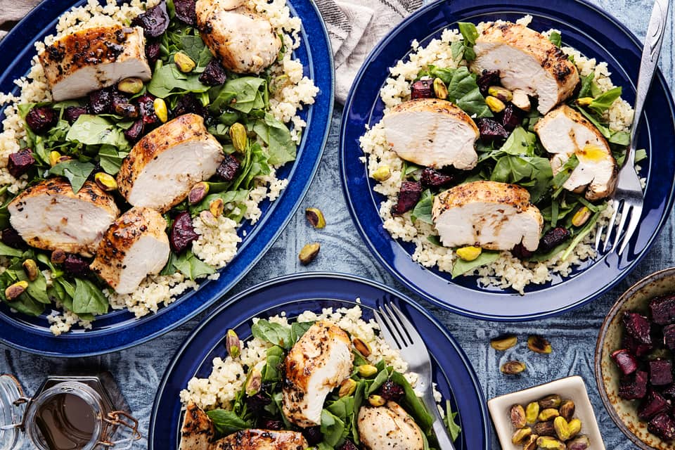 Seared chicken grains salad - Extra large standard