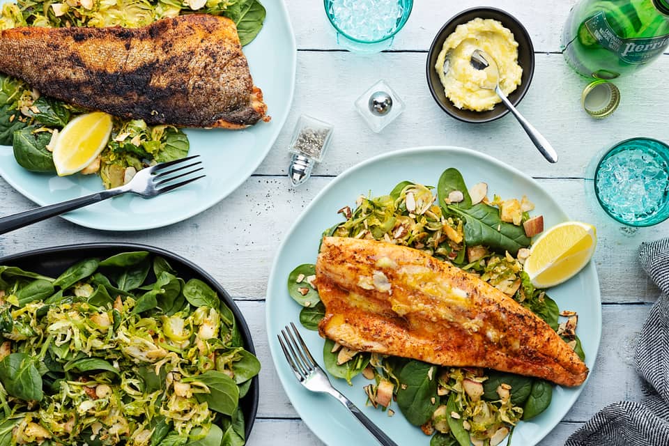 Quick one pan blackened troutwith honey butter - Extra large standard
