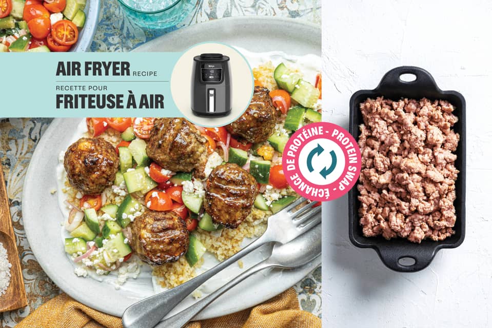 Protein swap pork feta bulgur keftedes - Extra large standard