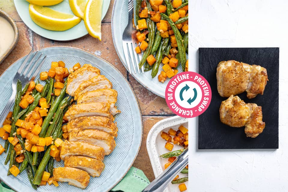 Protein swap west african inspired peanut chicken thighs - Extra large standard