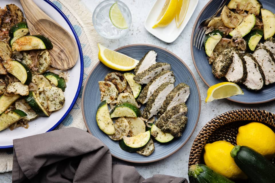 Carb wise greek spicedlemon chicken traybake - Extra large standard