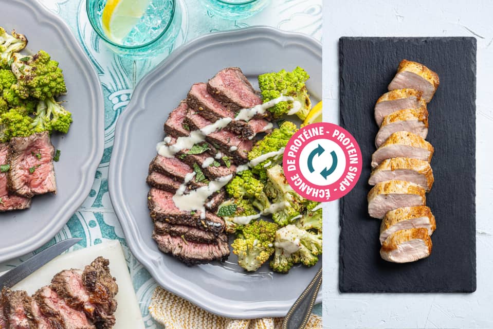 Protein swap middle eastern pork tenderloin supper - Extra large standard