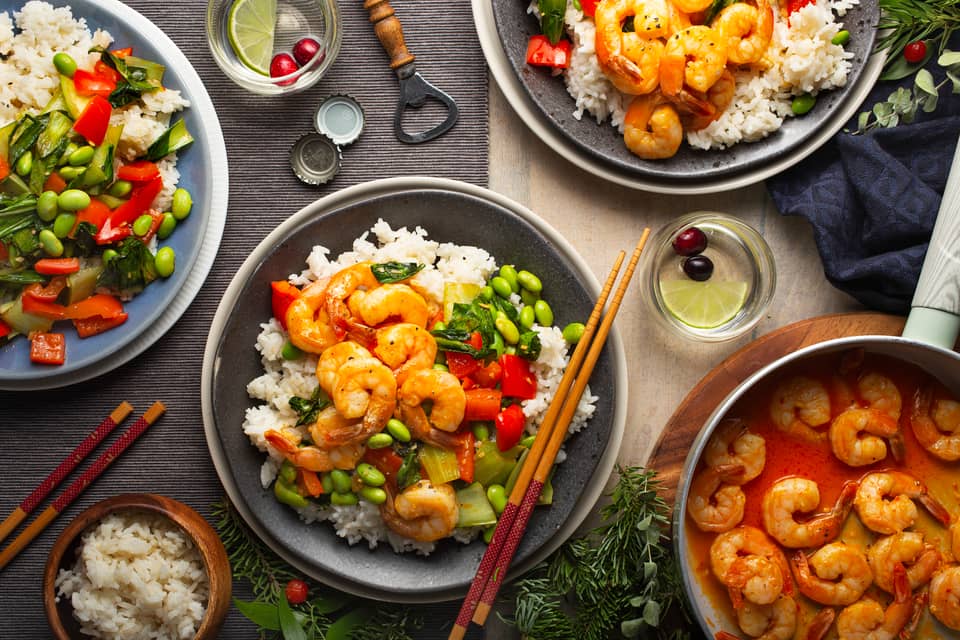 Orange carrot butter shrimp - Extra large standard