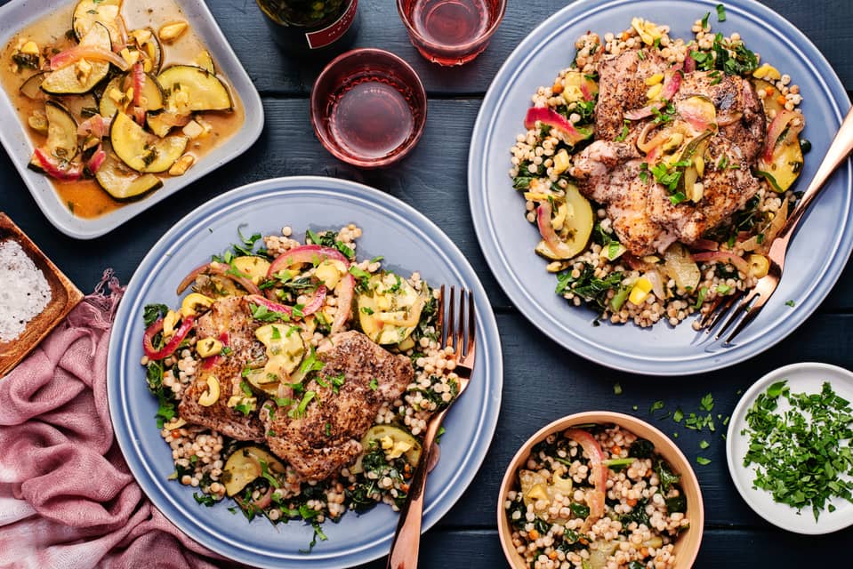 Seared chicken with sumac lemon olives - Extra large standard