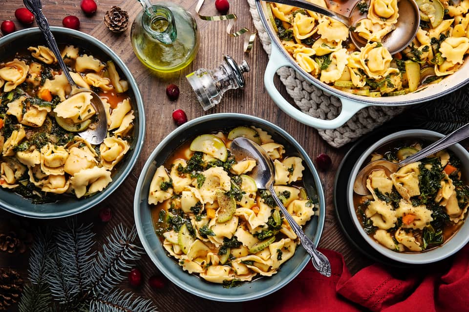 Quick one pot tortellini soup - Extra large standard