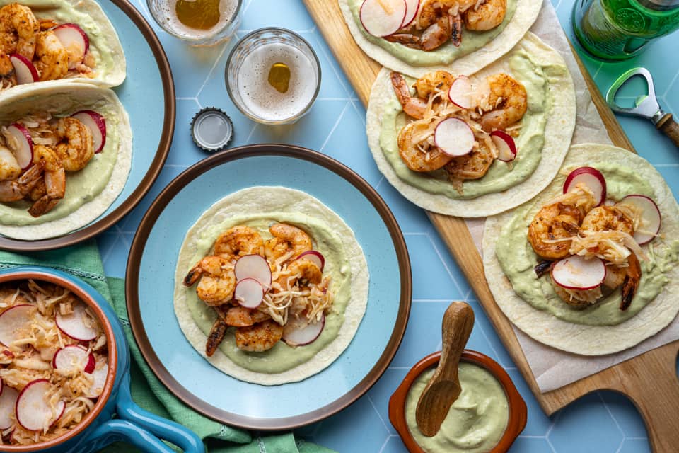 10 minute shrimp tacos - Extra large standard