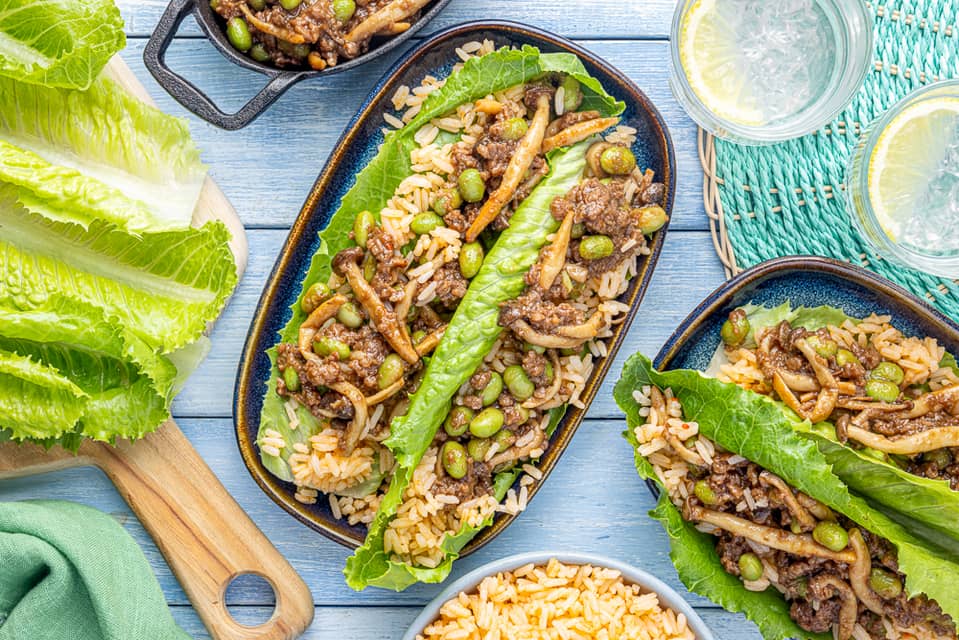 Hoisin glazed impossible beef lettuce cups - Extra large standard
