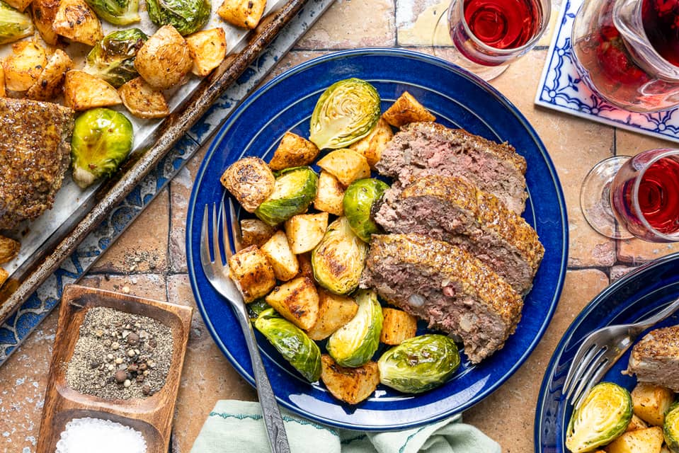 Sheet pan honey mustard beef meatloaf - Extra large standard