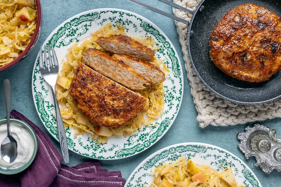 German style frikadellen pork patties - Extra large standard