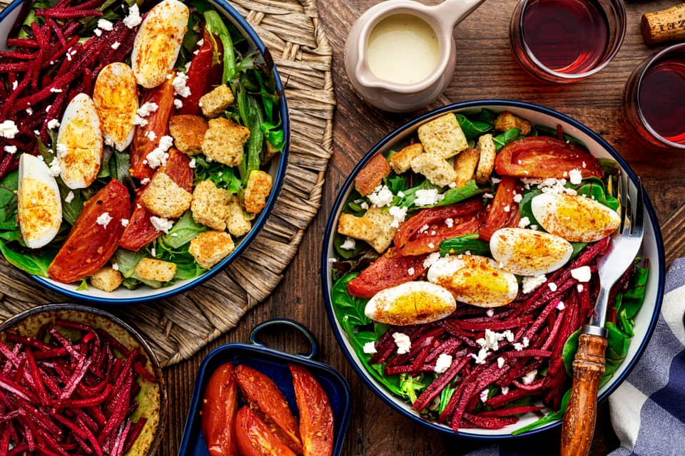 Veggie cobb saladwith roasted tomatoes - Extra large standard