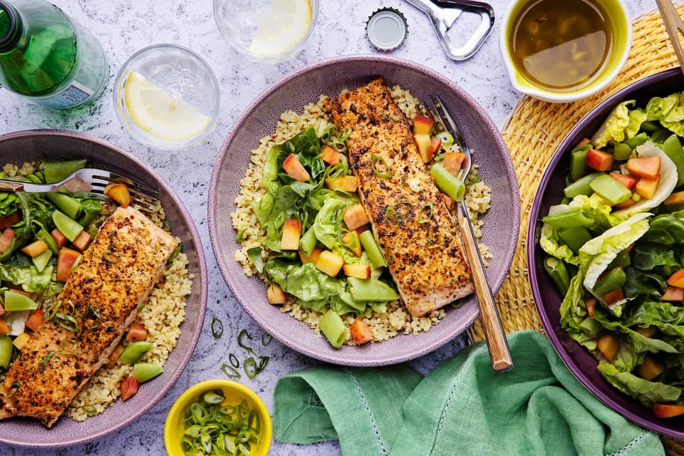 Summery spiced salmon bowls - Extra large standard