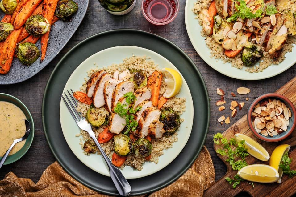 Meyer lemon chickenwith zesty vegetables - Extra large standard
