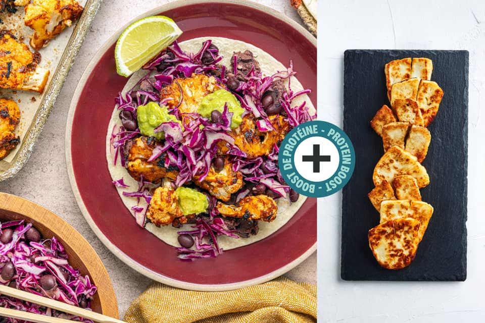 Protein boost mexican halloumi and cauliflower tacos - Extra large standard