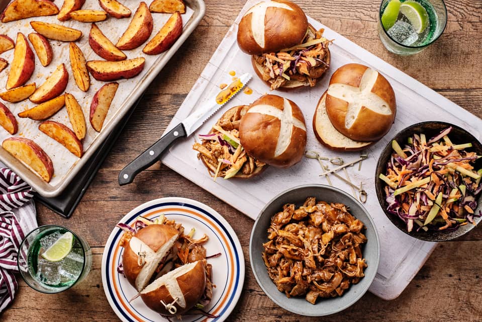 Bbq pulled chickensandwich buns - Extra large standard