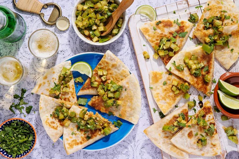 Oaxaca cheese cauliflower rice quesadillas - Extra large standard