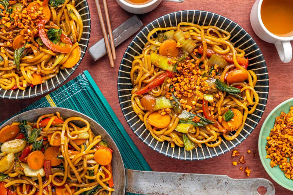 Vegan mee goreng with fresh ramen noodles - Extra large standard