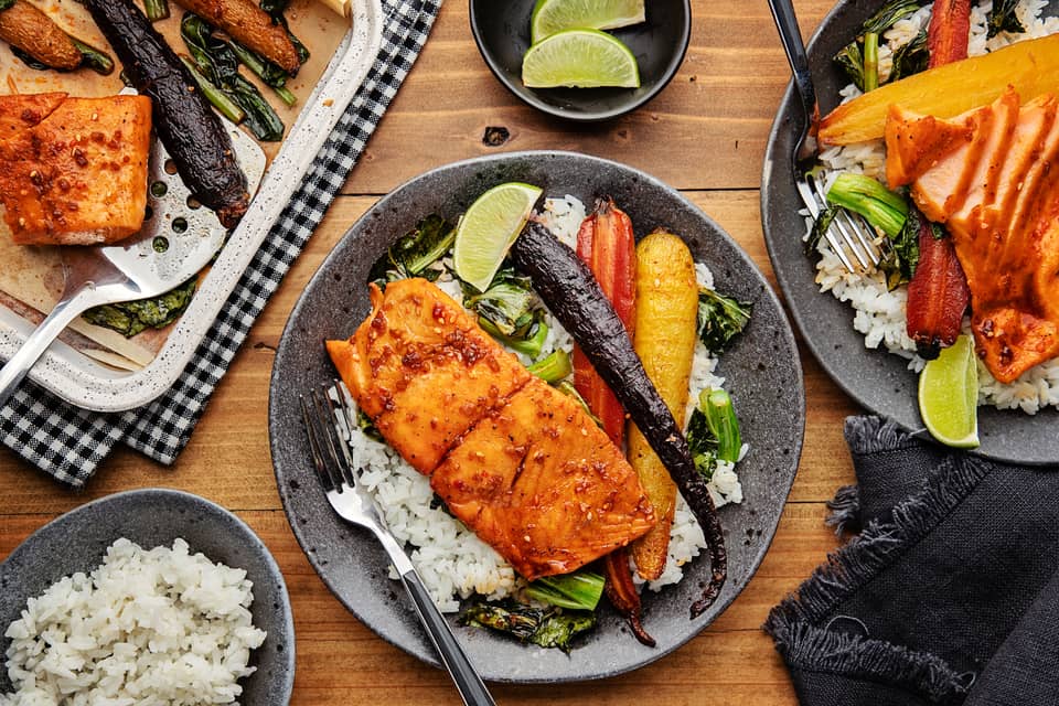 Garlic soy roasted salmon - Extra large standard