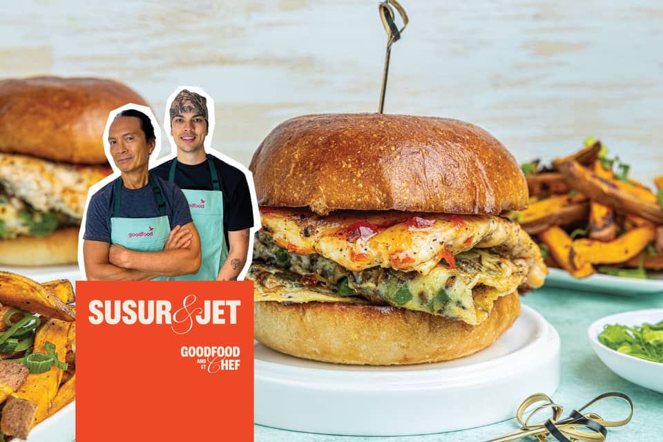 Goodfood and chef sweet chili chicken and omelette sandwich - Extra large standard