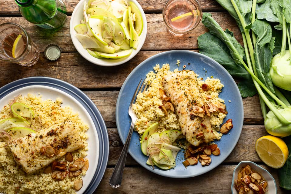 Cod in brown butter almond sauce - Extra large standard