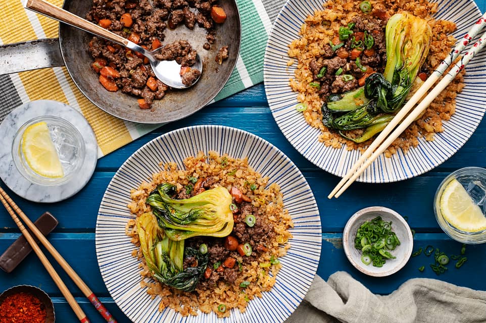 Ground beef teriyaki stir fry - Extra large standard