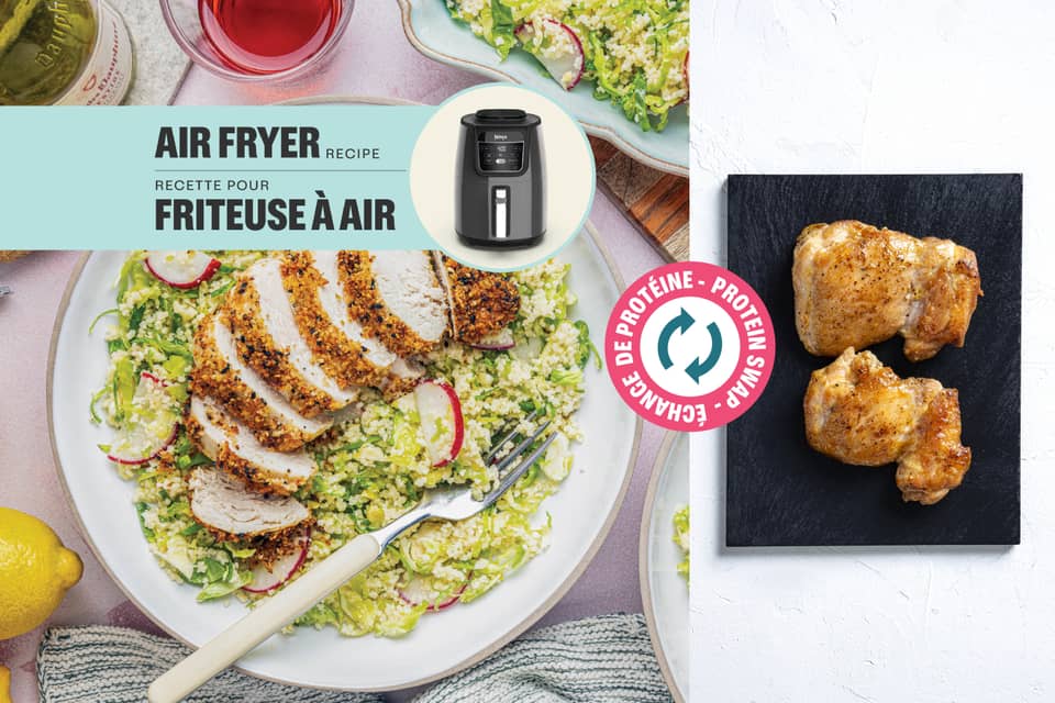 Protein swap crispy bagel spiced chicken - Extra large standard