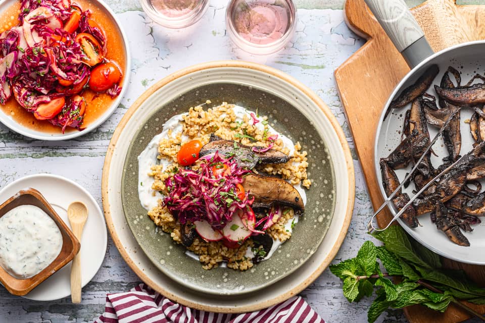 Mushroom shawarma bowls - Extra large standard