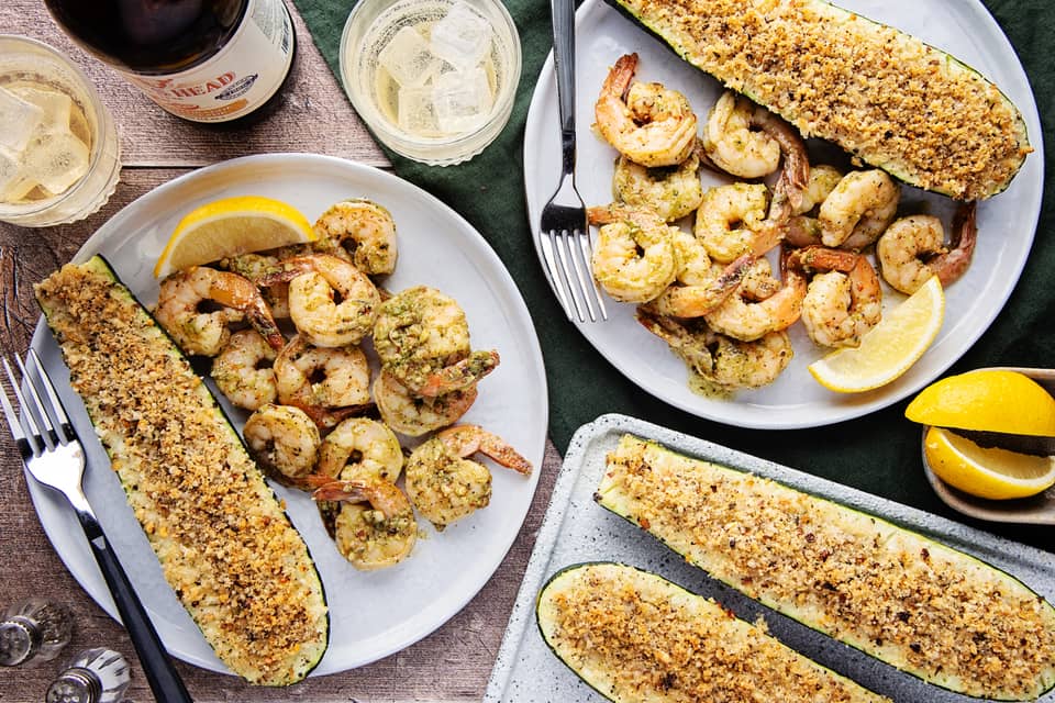 Carb wise spicy basil pesto garlic shrimp - Extra large standard