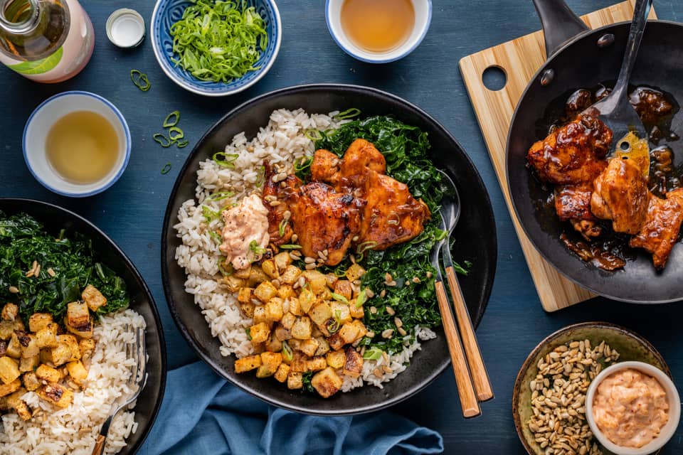 Hoisin glazed chickenwith roasted kohlrabi - Extra large standard