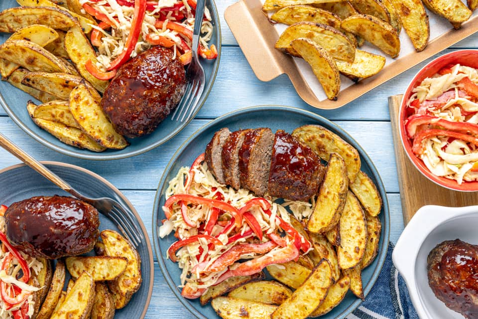Southwestern style bbq beef mini meatloaves - Extra large standard