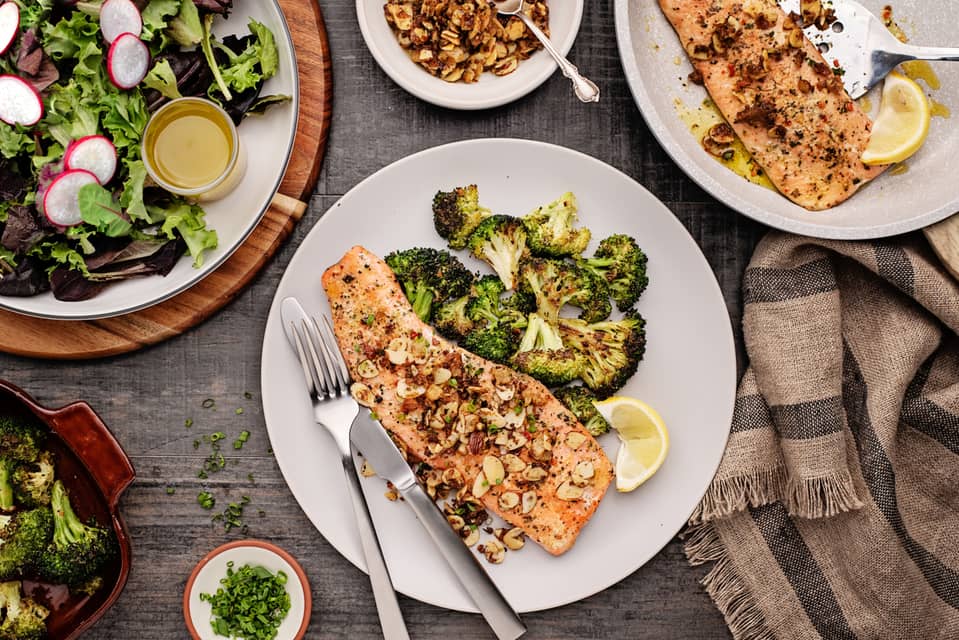 Seared trout brown butter amandine - Extra large standard