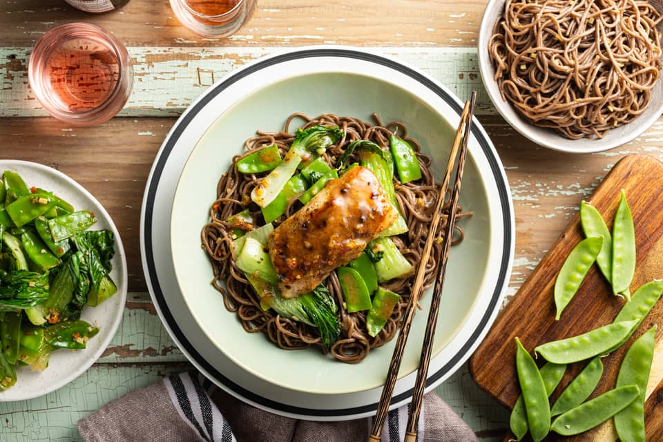 Pan glazed codwith oyster sauce ginger - Extra large standard