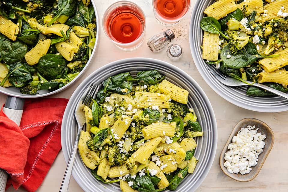 Vibrant green rigatoni - Extra large standard