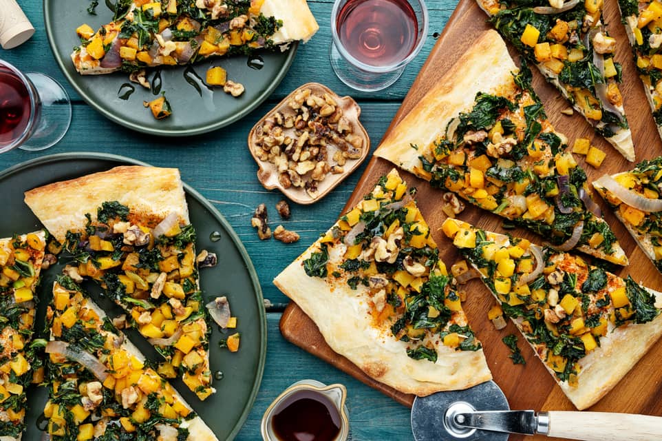 Butternut squash kale pizza - Extra large standard