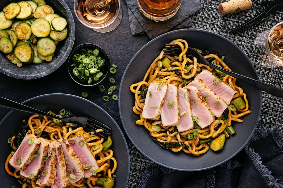 Lartisan korean style tunaover hot kimchi butter udon - Extra large standard