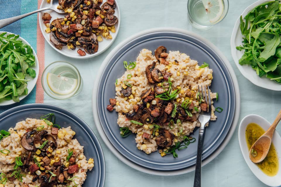 Corn pancetta risotto - Extra large standard