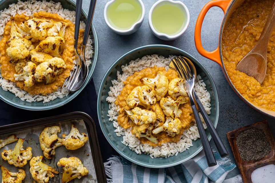 Creamy vegan red lentil dal - Extra large standard