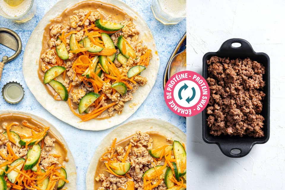 Protein swap ground beef banh mi tacos - Extra large standard