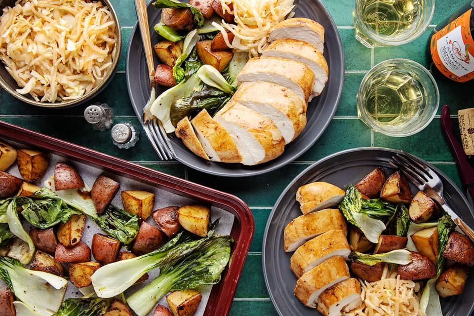 Sheet pan sticky tamarindchicken breasts - Extra large standard
