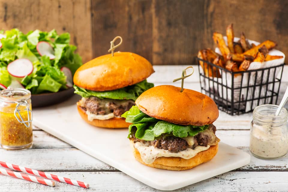 Beef smash burgers - Extra large standard