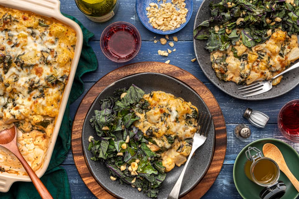 Rutabaga potato kalewhite cheddar gratin - Extra large standard