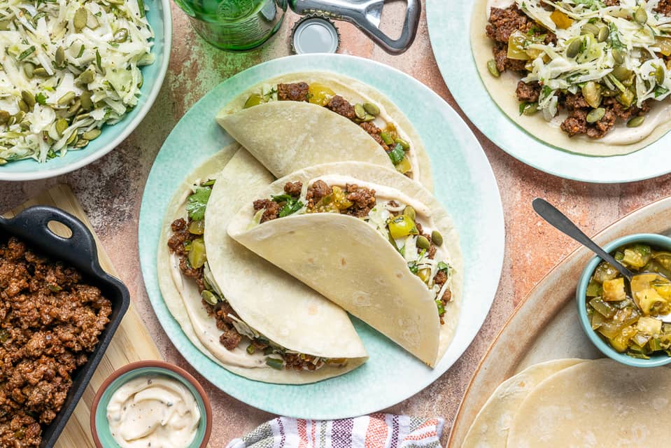 Impossible beef barbacoa tacos - Extra large standard