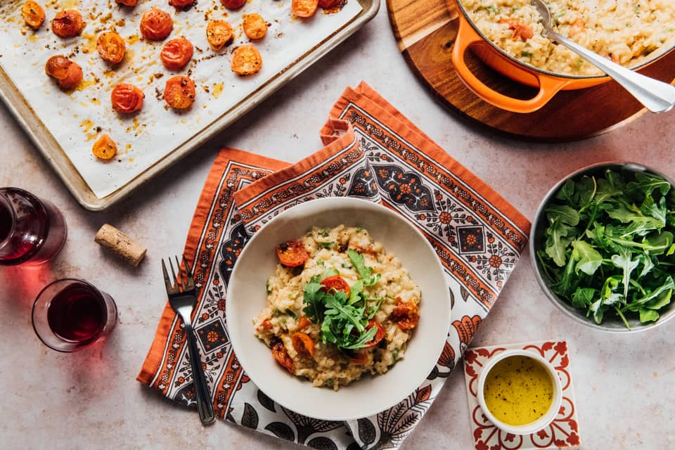 Scallion cheddar risotto - Extra large standard